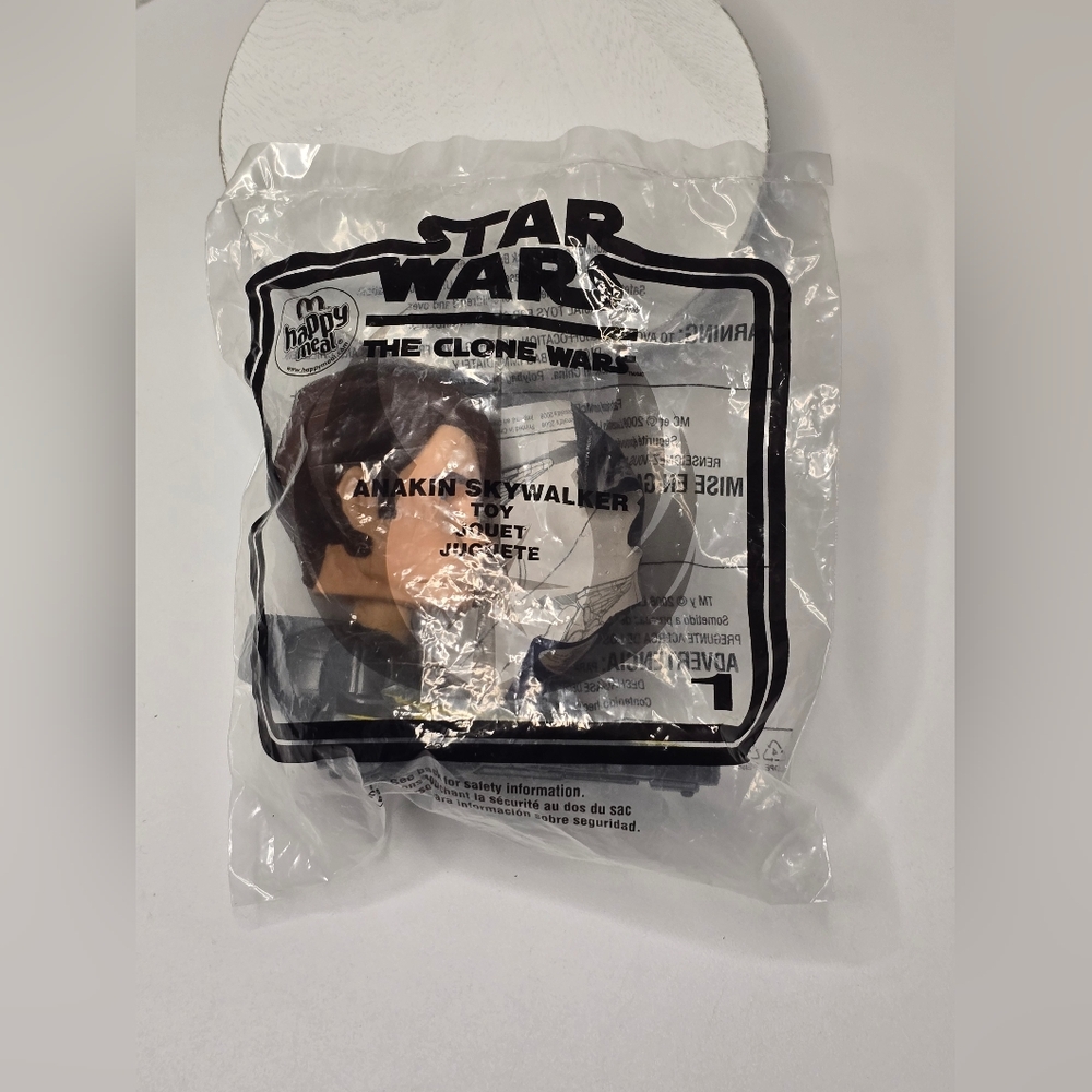 2008 McDonald's Star Wars: The Clone Wars Anakin Skywalker Happy Meal TOY